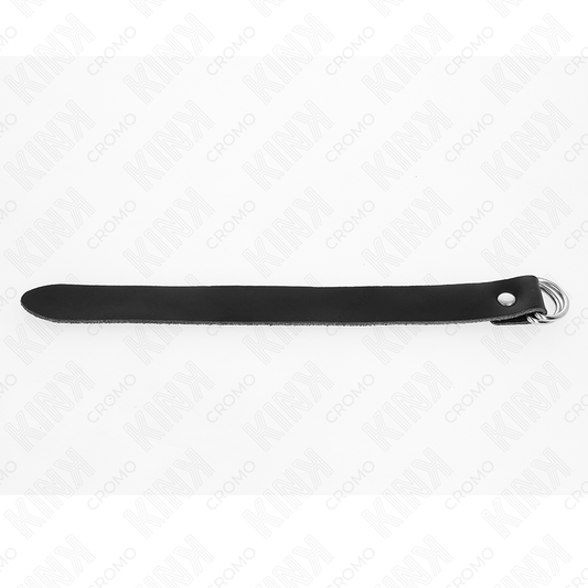 KINK - LÄDERPENISRING MED TRYCKFÖRSLUTNING 22 X 2 CM