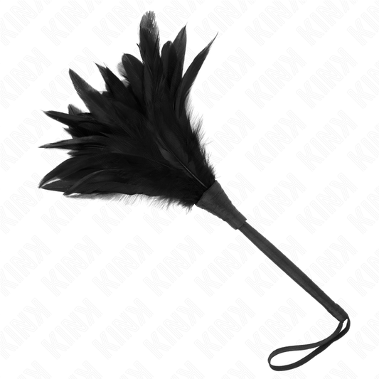 KINK - BLACK MAIDS HORNFORMAD KITTLANDE KYCKLINGFJÄDRAR 36 CM
