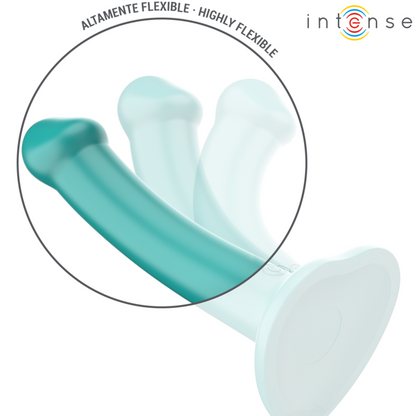 INTENSE - KATIE VIBRATOR WITH SUCTION CUP 10 VIBRATIONS BLUE REMOTE CONTROL