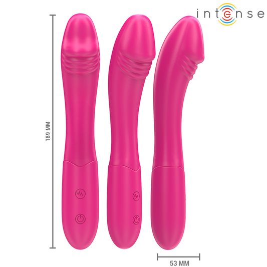 INTENSIV - BELINDA VIBRATOR 19 CM FLEXIBEL 10 VIBRATIONER ROSA