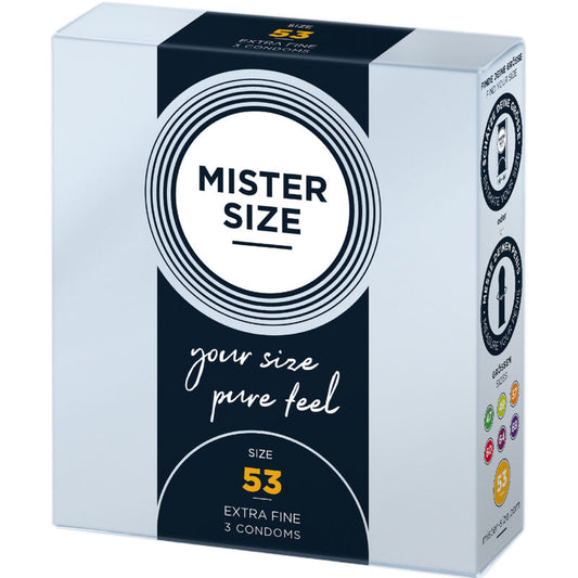 MISTER SIZE - KONDOMSTORLEK M 53 MM (3 ENHETER)