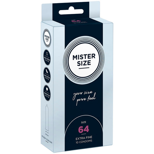 MISTER SIZE - KONDOMER STORLEK XXL 64 MM (10 ENHETER)