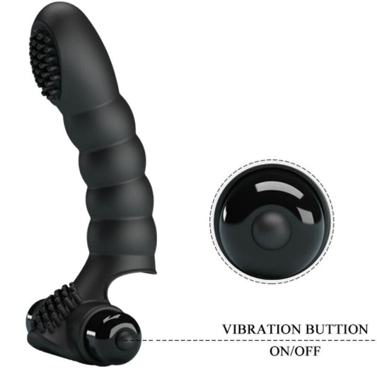 PRETTY LOVE - ALEXANDER FINGERVIBRATOR 10 VIBRATIONER SVART