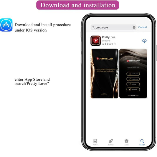 PRETTY LOVE - FRANZ MASSAGE OCH VIBRATOR APP LILA