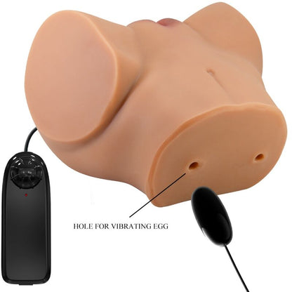 CRAZY BULL - EMILIA RUMPVIBRATOR MED REALISTISK SLIDA OCH ANALKÖTTSFJÄRRKONTROLL