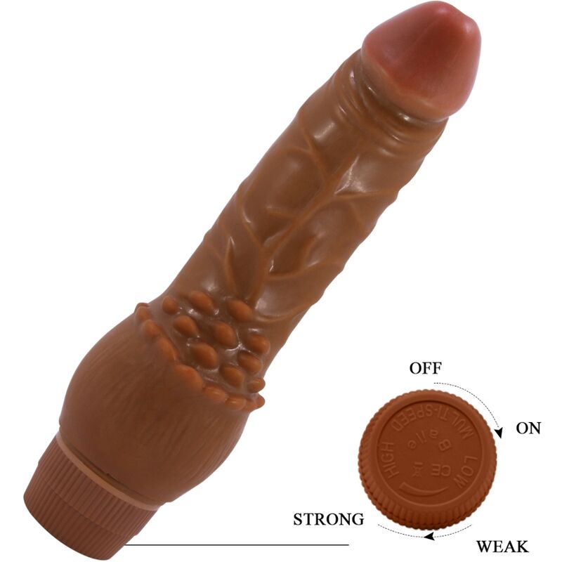 BAILE - BARBARA REALISTISK VIBRATOR 19.5 CM MULATT