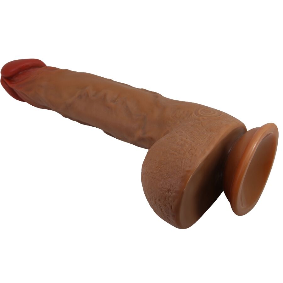 BAILE - BEAUTIFUL WILKS REALISTISK VIBRATOR MED 5 INSTÄLLNINGAR 25 CM MULATT