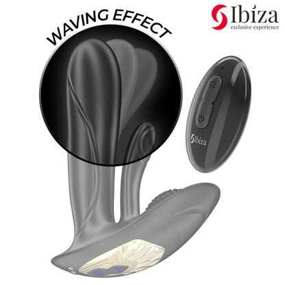 IBIZA - BÄRBAR VIBRATOR MED G-PUNKTS- OCH KLITORISSTIMULERING OCH FJÄRRKONTROLL