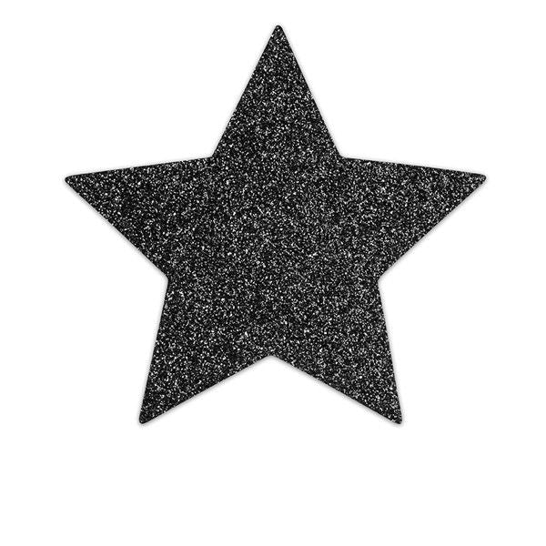 BIJOUX - INDISCRETS FLASH BLACK STAR NIPPLE CAPS - Kink&Play