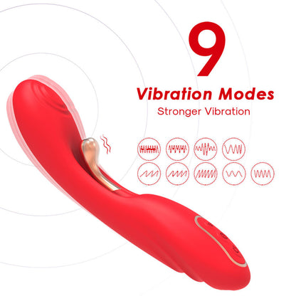 ARMONY - VIBRATOR MED OSCILLERANDE TUNGA RÖD