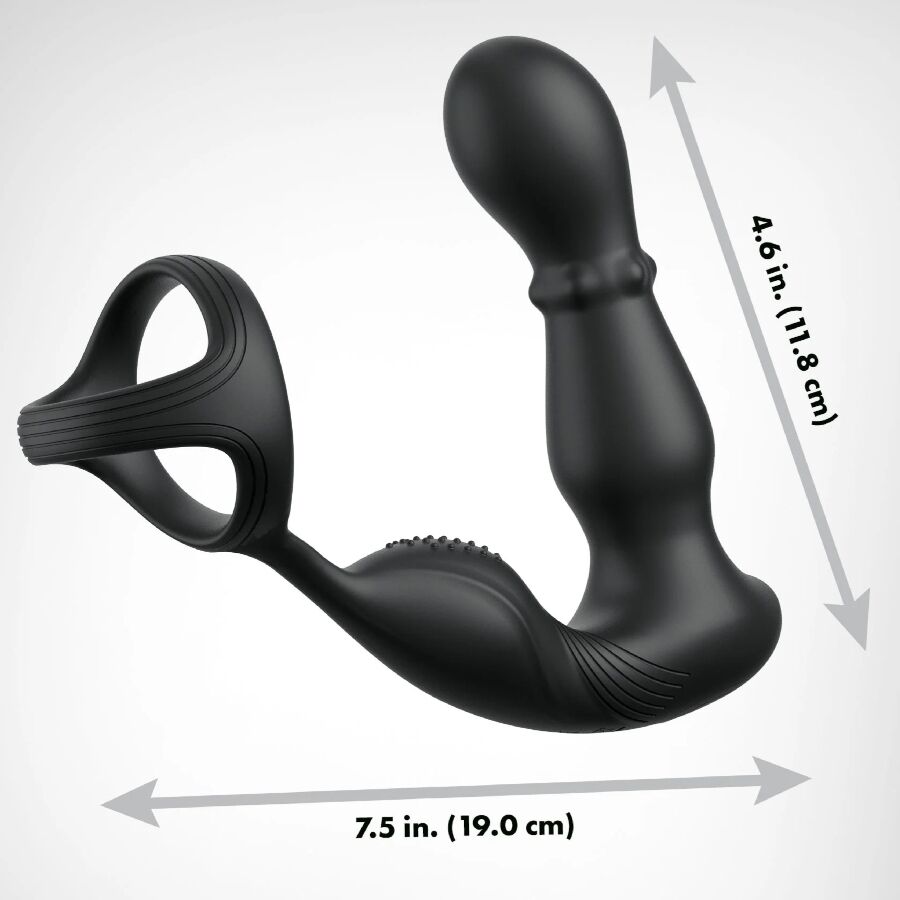 ANAL FANTASY ELITE COLLECTION - VIBRERANDE ANALRING OCH MASSAGER MED FJÄRRKONTROLL