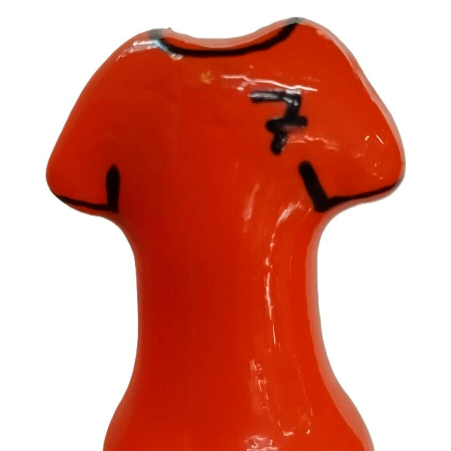 CONDOMERIE - HANDMÅLADE NYHETSKONDOMER ORANGE SKJORTA