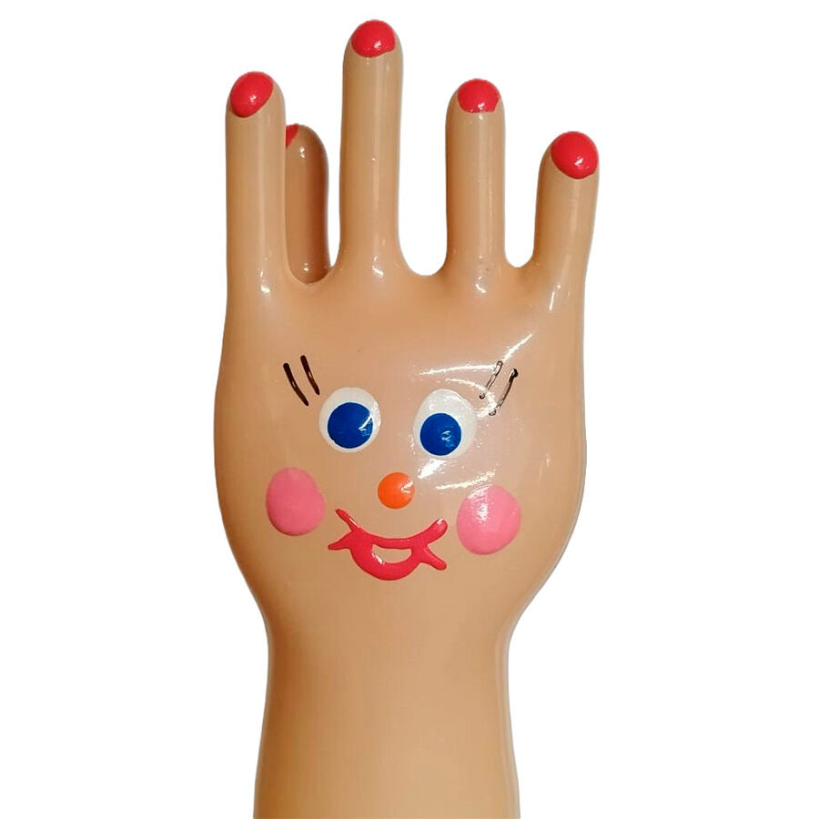 CONDOMERIE - HANDMÅLADE NYHETSKONDOMER BIG HAPPY HAND XL