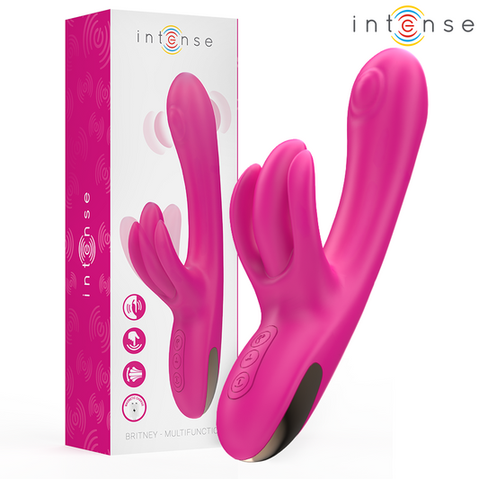 INTENSE - BRITNEY MULTIFUNCTIONELL KANINVIBRATOR 23 CM ROSA