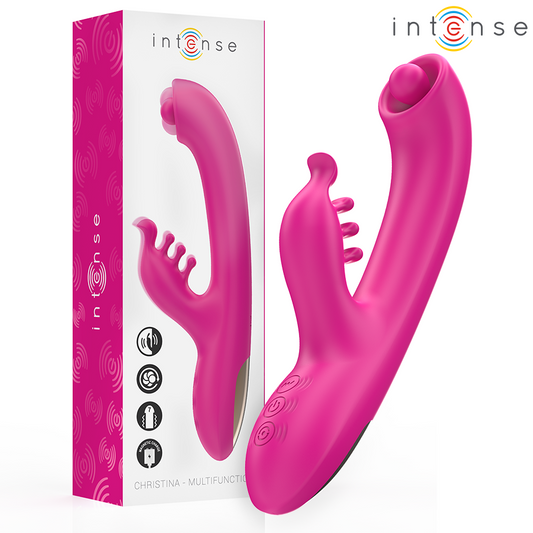 INTENSE – CHRISTINA MULTIFUNKTIONELL KANINVIBRATOR 22,5 CM ROSA