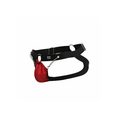 MOB - DUNGEON RÖD JOCKSTRAP MED KEDJOR ONE SIZE