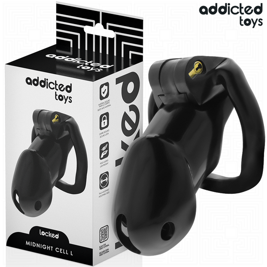 ADDICTED TOYS LOCKED - MINDNIGHT CELL PENIS CAGE SIZE L