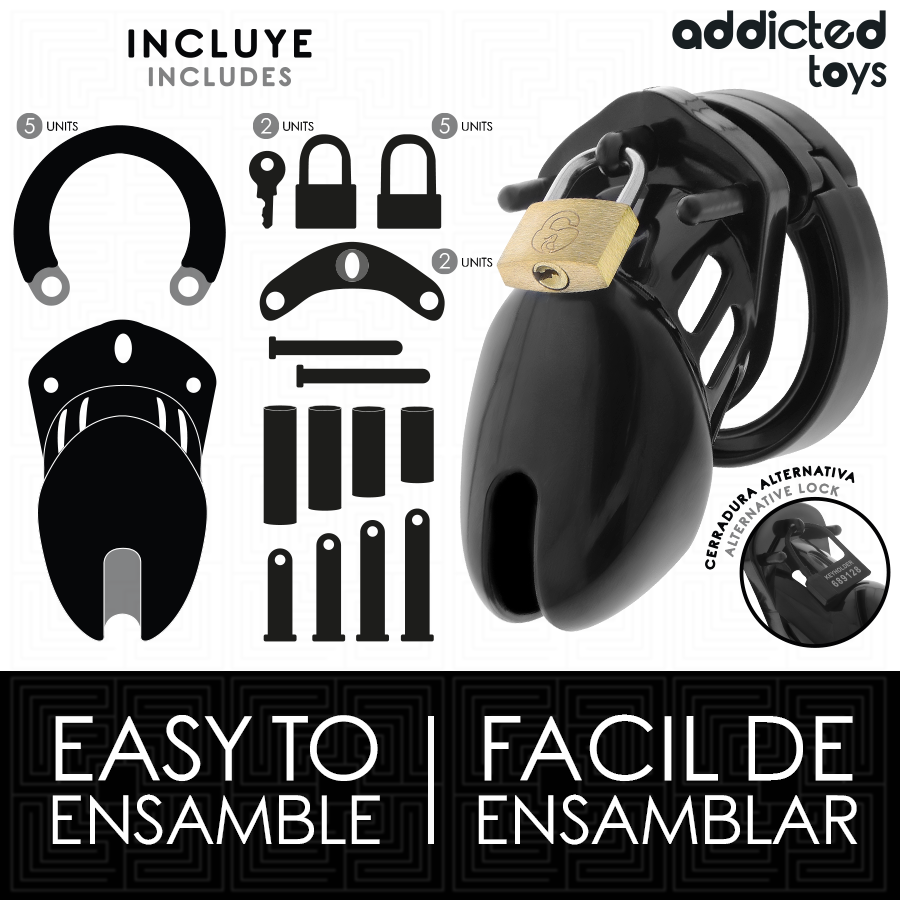 ADDICTED TOYS LÅST - OBSIDIAN PENISBUR STORLEK S