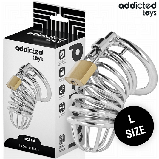 ADDICTED TOYS LOCKED - KUKBUR I METALL, JÄRNCELLE, 5 CM STORLEK L