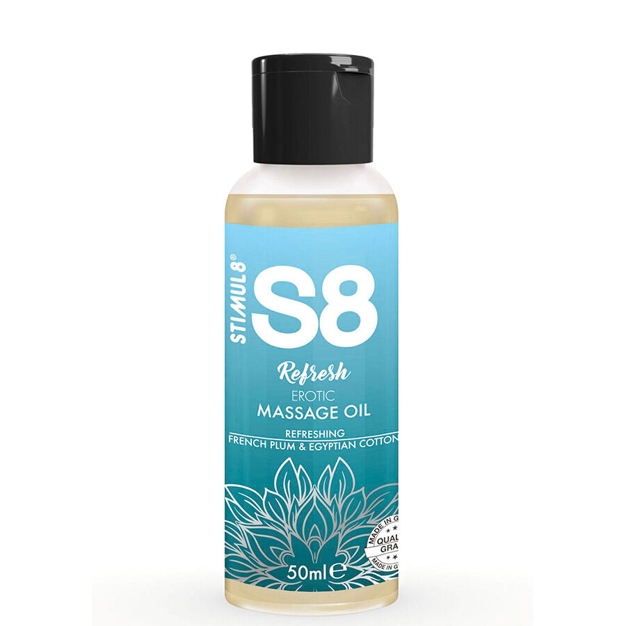 STIMUL8 - S8 REFRESH EROTISK MASSAGEOLJA AV BOMULL 50 ML
