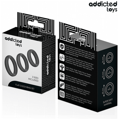 ADDICTED TOYS - UPPSÄTTNING PLATTA SILIKONRINGAR