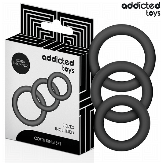 ADDICTED TOYS - SET OF SILICONE RINGS MODEL 1