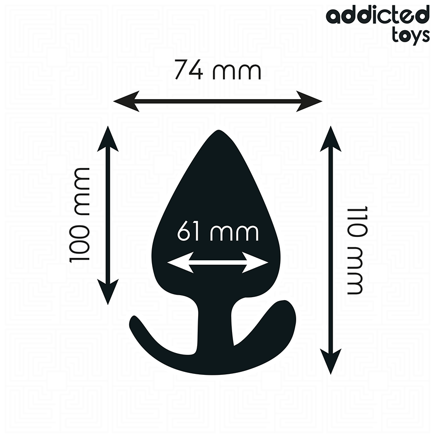 ADDICTED TOYS - ANALPLUGG SILIKON STORLEK XXL 11 CM