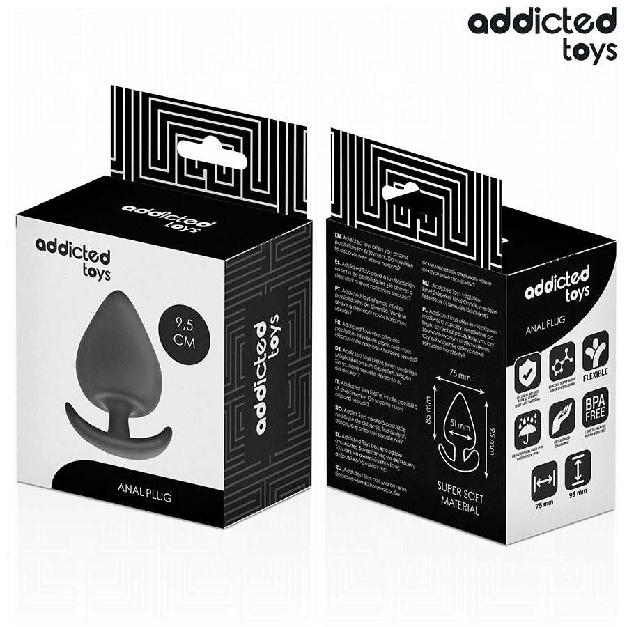 ADDICTED TOYS - ANALPLUGG SILIKON STORLEK XL 9,5 CM
