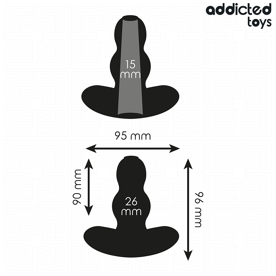 ADDICTED TOYS - KÅT ANALPLUGG SILIKON STORLEK M 9,6 CM