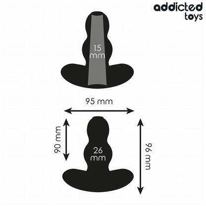 ADDICTED TOYS - KÅT ANALPLUGG SILIKON STORLEK M 9,6 CM