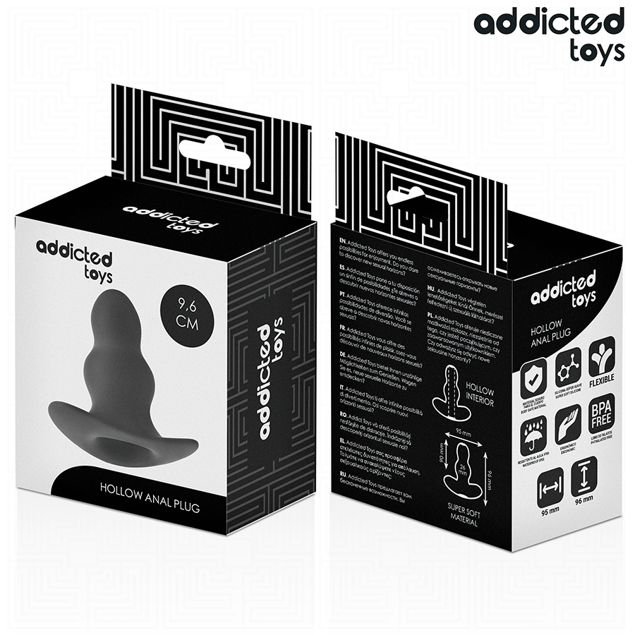 ADDICTED TOYS - KÅT ANALPLUGG SILIKON STORLEK M 9,6 CM