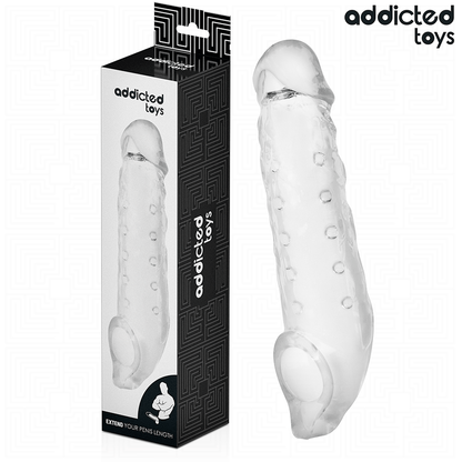 ADDICTED TOYS - TRANSPARENT PENISFÖRLÄNGARE STORLEK S 23 CM