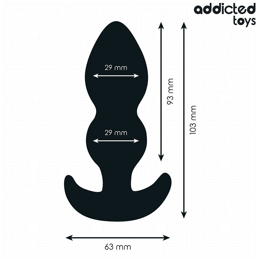 ADDICTED TOYS - ANALPLUGG SILIKON STORLEK S 10,3 CM