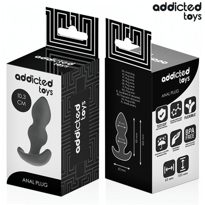 ADDICTED TOYS - ANALPLUGG SILIKON STORLEK S 10,3 CM