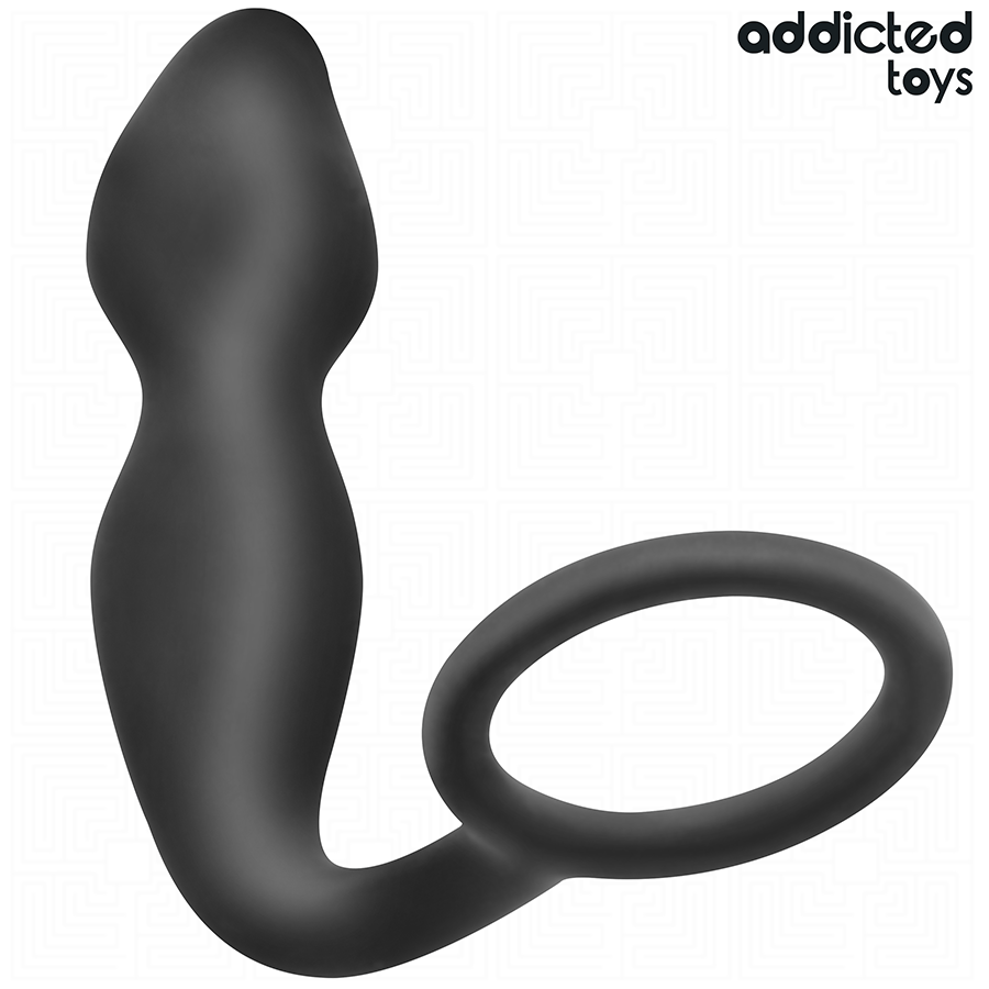 ADDICTED TOYS - ANALPLUGG MED RING SILIKON MODELL 2