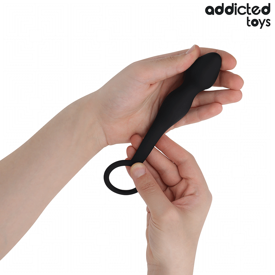 ADDICTED TOYS - ANALPLUGG MED RING SILIKON MODELL 2