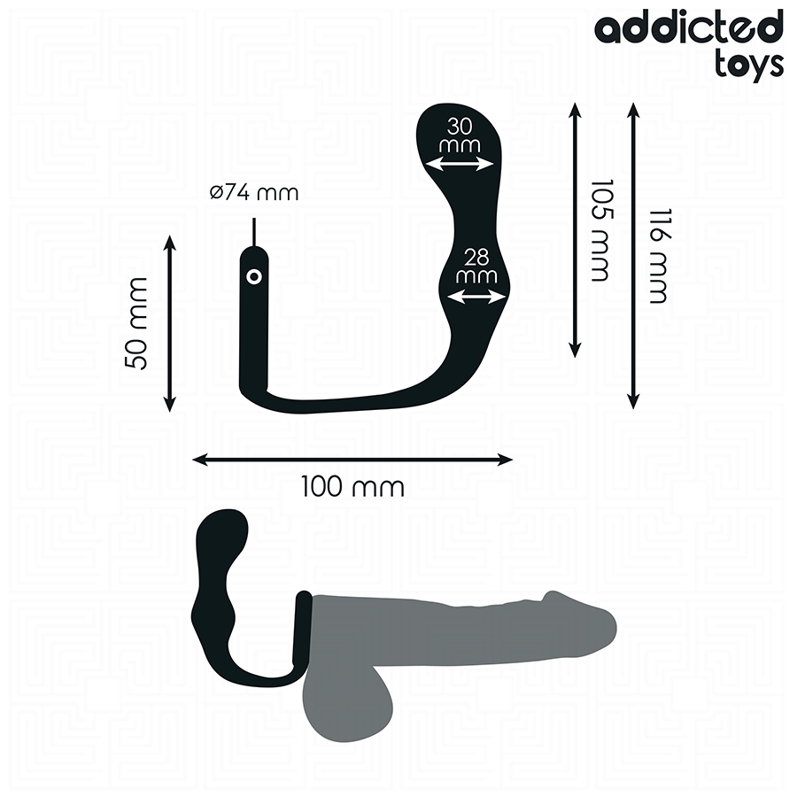 ADDICTED TOYS - ANALPLUGG MED RING SILIKON MODELL 3