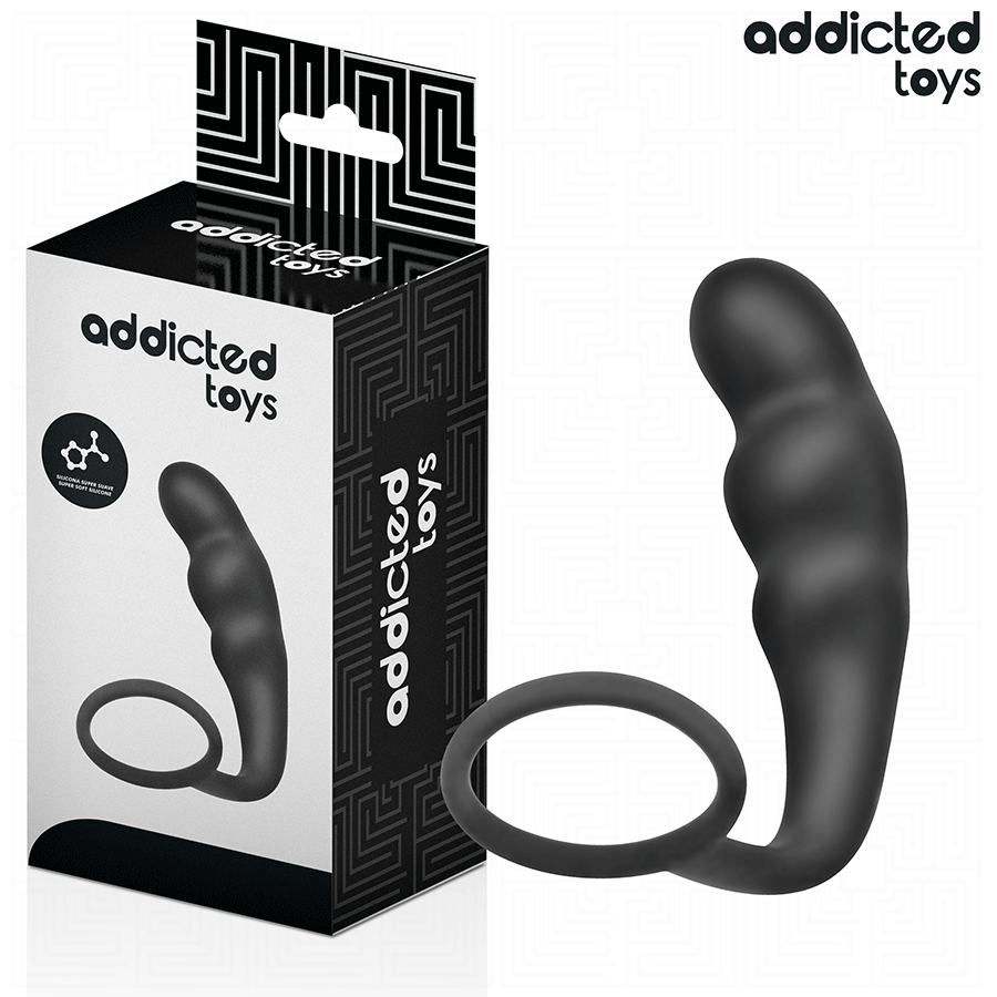 ADDICTED TOYS - ANALPLUGG MED RING SILIKON MODELL 4