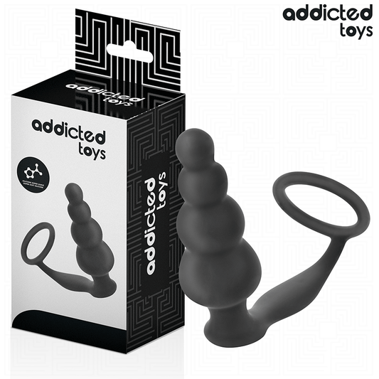 ADDICTED TOYS - ANAL PLUG WITH RING SILICONE MODEL 5
