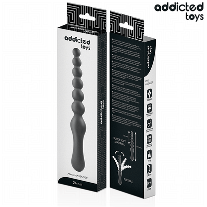 ADDICTED TOYS - DUBBEL ANALMASSÖR SILIKON 24 CM