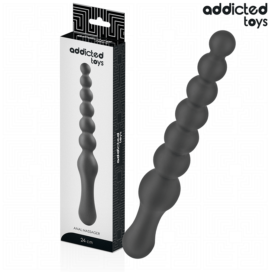 ADDICTED TOYS - DUBBEL ANALMASSÖR SILIKON 24 CM