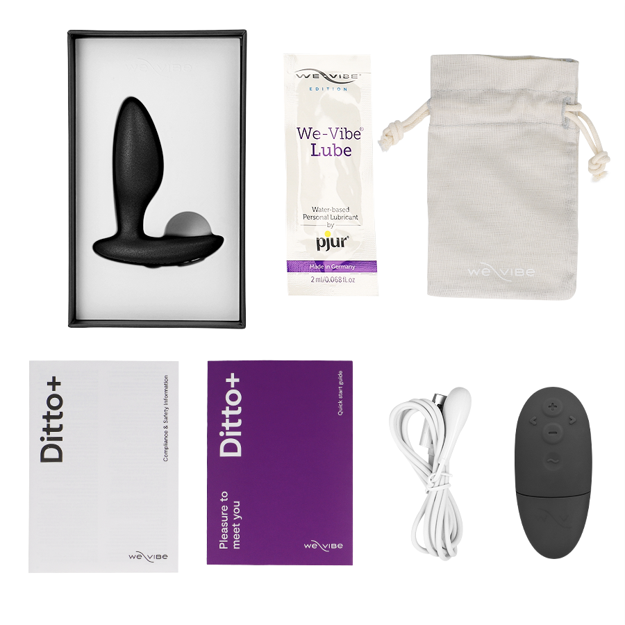 WE-VIBE - VECTOR+ SVART PROSTATAMASSAGEAPPARAT