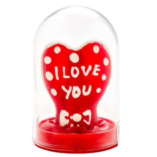 CONDOMERIE - HANDMÅLADE NYHETSKONDOMER HJÄRTA - I LOVE YOU MODELL 1