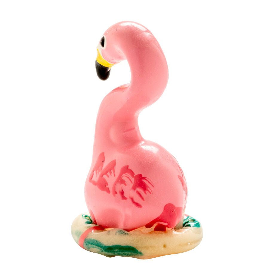 CONDOMERIE - HANDMÅLADE NYHETSKONDOMER FLAMINGO ROSA