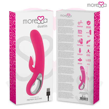 MORESSA - DUSTIN CLITORIAL STIMULATING WAVES AND POWERFUL VIBRATION PREMIUM SILICONE RECHARGEABLE - Kink&Play