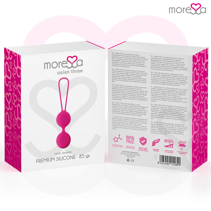 MORESSA - OSIAN THREE PREMIUM SILICONE PINK - Kink&Play