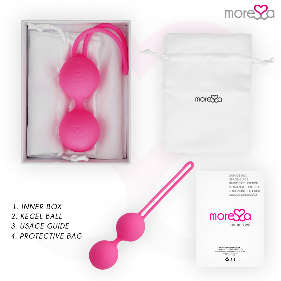 MORESSA - OSIAN TWO PREMIUM SILICONE PINK - Kink&Play