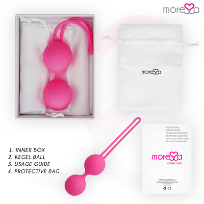 MORESSA - OSIAN TWO PREMIUM SILICONE PINK - Kink&Play