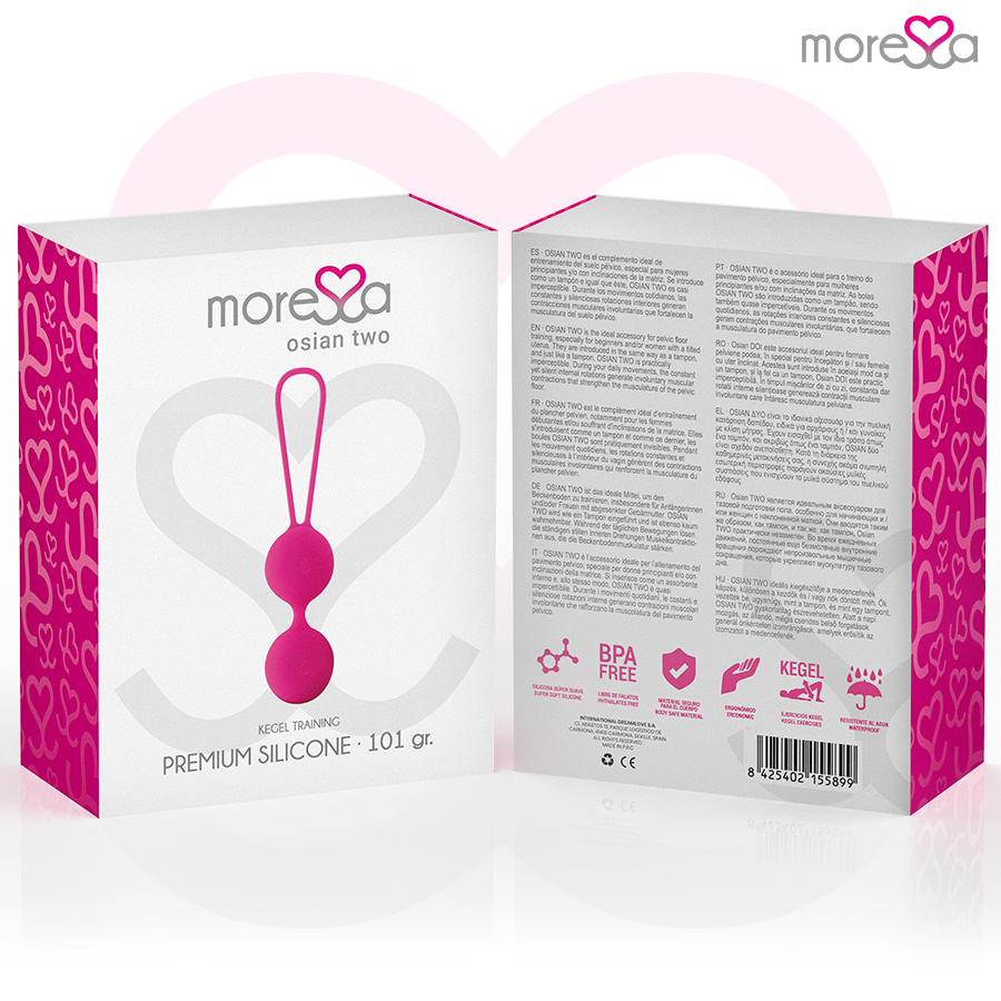 MORESSA - OSIAN TWO PREMIUM SILICONE PINK - Kink&Play