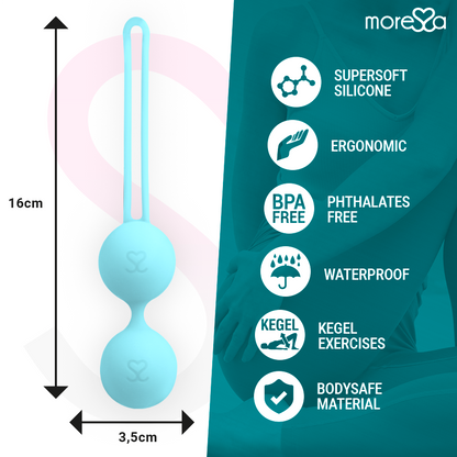MORESSA - OSIAN TWO PREMIUM TURQUOISE SILICONE - Kink&Play